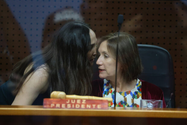 Lectura de veredicto en juicio oral contra el ex Carabineros, Claudio Crespo, acusado en las indagatorias del caso de Gustavo Gatica. Jonnathan Oyarzun/Aton Chile.