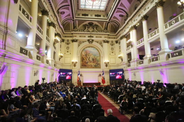 Inauguración Congreso Futuro en exsede Congreso Nacional. Jonnathan Oyarzun/Aton Chile 