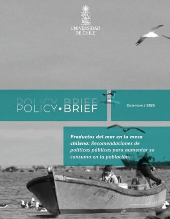 Portada del Policy Brief “Productos del mar en la mesa chilena: Recomendaciones de políticas públicas para aumentar su consumo en la población".