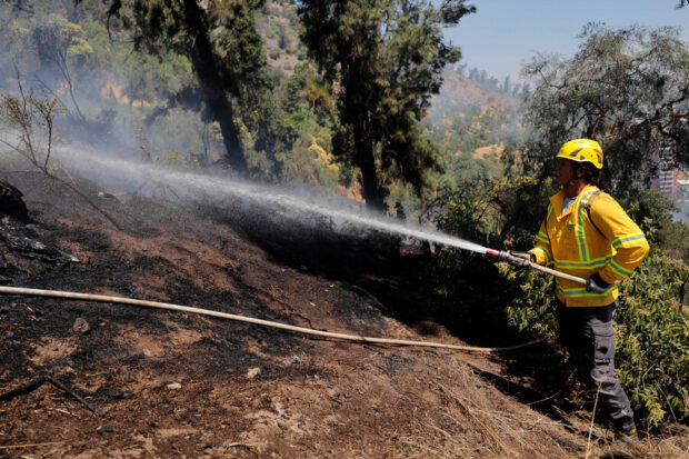 Trabajo de CONAF contra incendios forestales. Javier Torres/Aton Chile 