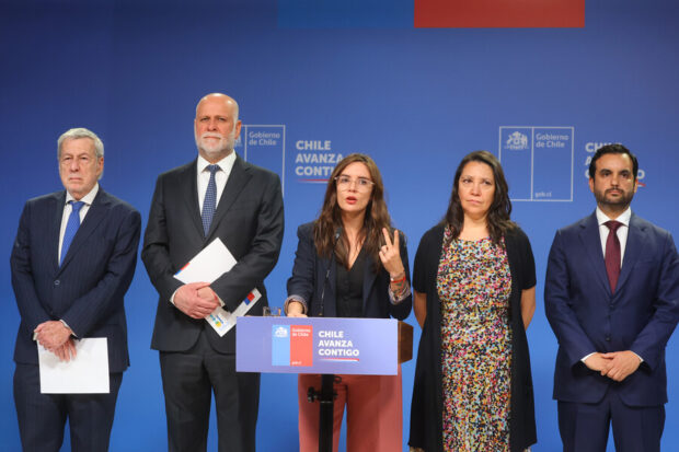 Ministros en la vocería posterior al último Consejo de Gabinete.