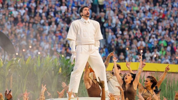 Bad Bunny en show de halftime en Superbowl 2026