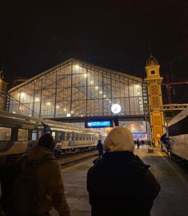 Estación de trenes de Budapest.