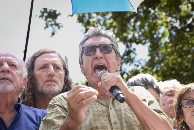 Hugo “Cachorro” Godoy, secretario general Central de Trabajadores y Trabajadoras de la Argentina Autónoma. Foto: X @CTAAutonoma.