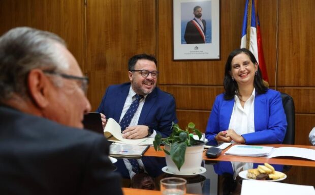 Ministra de Agricultura, Ignacia Fernández, durante la bilateral.