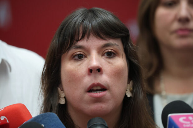 Presidenta del Frente Amplio, Constanza Martínez.