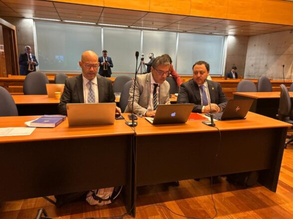 Fiscalía regional de Arica y Parinacota en la audiencia de formalización del exfiscal Manuel Guerra. 