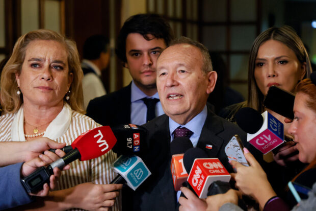 Punto de prensa del ministro de la Segpres, José García Ruminot.