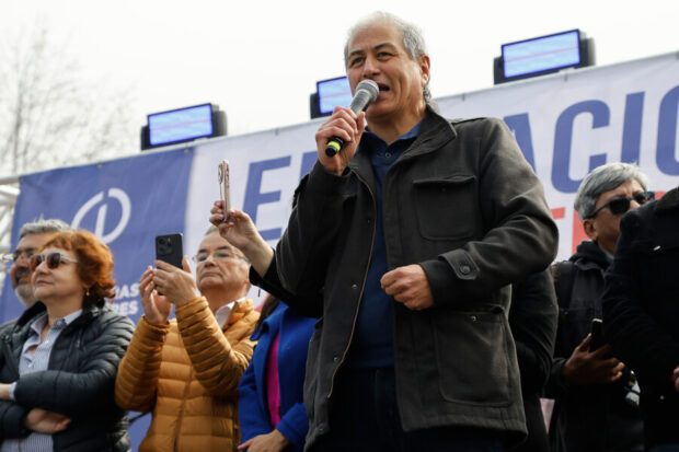 Presidente del Colegio de Profesores, Mario Aguilar. Sebastian Cisternas/Aton Chile