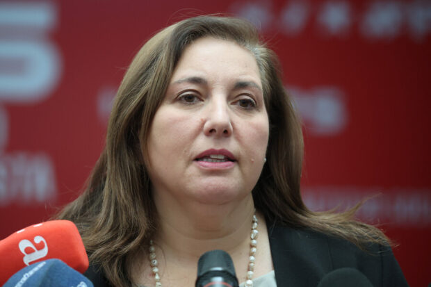 Presidenta del Partido Socialista, Paulina Vodanovic.