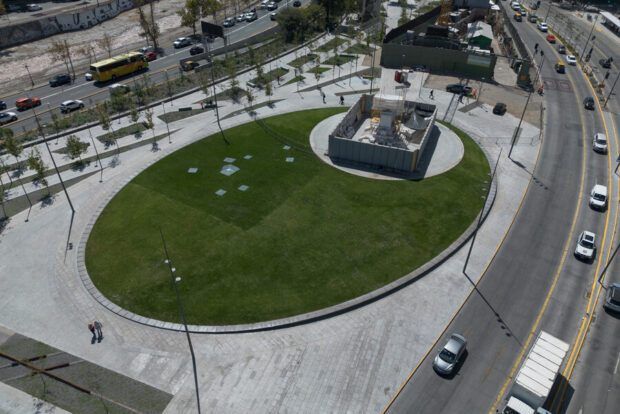 Inauguración de la nueva Plaza Baquedano.