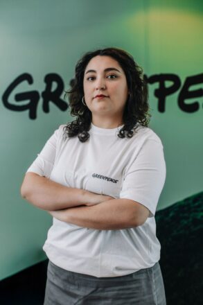 Roxana Núñez, abogada y experta en incidencia de Greenpeace Chile.