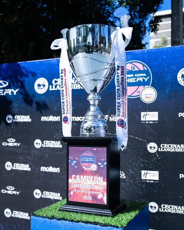 El trofeo que disputarán los cuatro mejores equipos del básquetbol chileno. Foto: Prensa LNB.