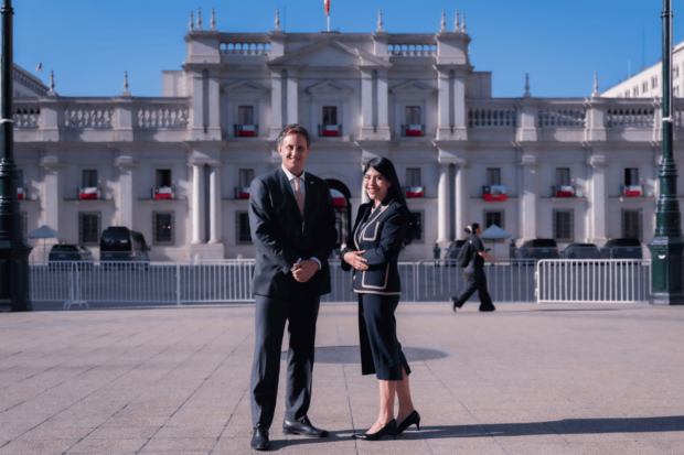 La ministra de Ciencia Ximena Lincolao y el subsecretario Rafael Araos.