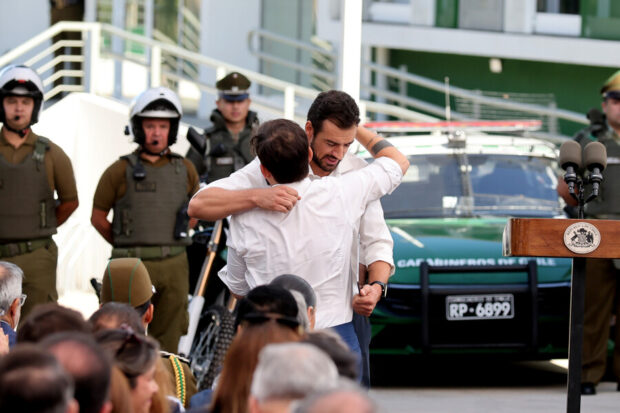 El Presidente Gabriel Boric y el alcalde de Maipú, Tomás Vodanovic.