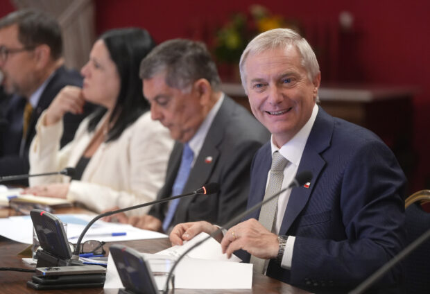 José Antonio Kast en su primer consejo de gabinete.