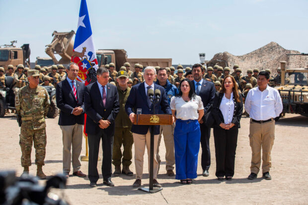 Punto de prensa de José Antonio Kast en Arica.
