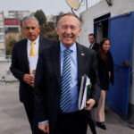 El ministro Secretario General de la Presidencia, Jose Garcia Ruminot, junto al delegado presidencial Manuel Millones, participan del Gabinete Regional. Foto: Aton Chile.