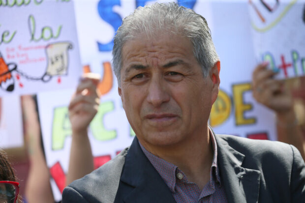 El presidente nacional del Colegio de Profesoras y Profesores, Mario Aguilar. Dragomir Yankovic/Aton Chile.