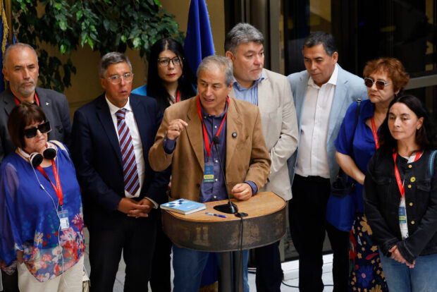 Presidente del Colegio de Profesores, Mario Aguilar. Foto: Aton Chile.