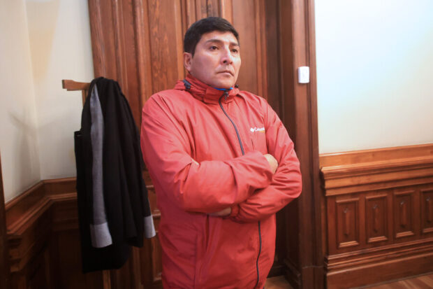 Pablo San Martín Chuñil, hijo de la activista medioambiental y dirigenta mapuche, Julia Chuñil.