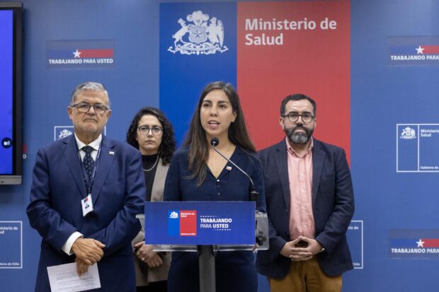 Punto de prensa de las autoridades del Ministerio de Salud. 