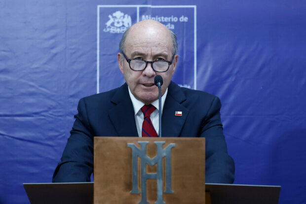 Ministro de Hacienda, Jorge Quiroz.