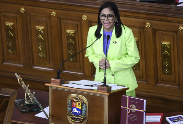 La presidenta encargada de Venezuela Delcy Rodríguez.