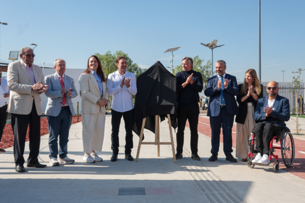 La ministra del Deporte, Natalia Duco, encabezó la ceremonia.