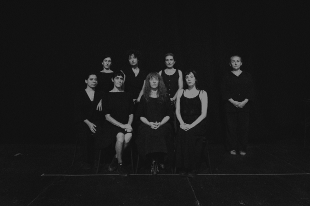 Las actrices de "La casa de Bernarda Alba", montaje del TNCH.