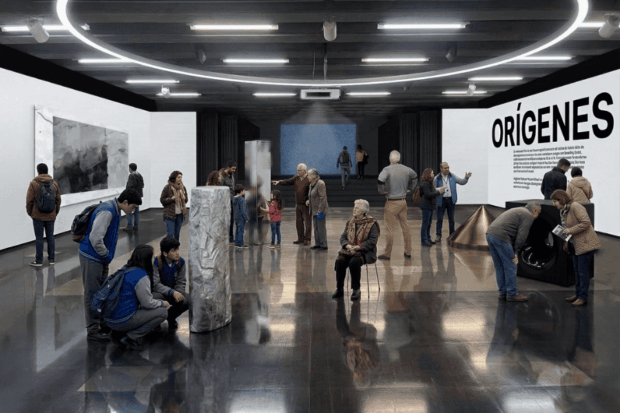 Proyección de la entrada del MAC SubCero. Foto: Museo de Arte Contemporáneo.