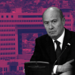 El ministro de Hacienda, Jorge Quiroz, con el Congreso de fondo.