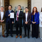 Bancada PS exige explicaciones al ministro de Justicia tras remoción en Defensoría de las Víctimas Bancada del Partido Socialista entrega carta en la oficina de Partes del Palacio La Moneda dirigida al presidente de la republica con propuestas de crecimiento y desarrollo que reemplacen la ley miscelanea. Foto: Aton Chile.