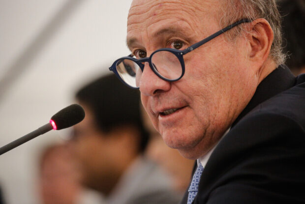 Ministro de Hacienda, Jorge Quiroz.