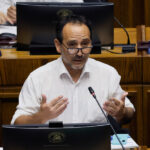 Senador Núñez (PC): "Los grandes grupos económicos tienen puesto el ojo en Codelco" El senador Daniel Núñez (PC).