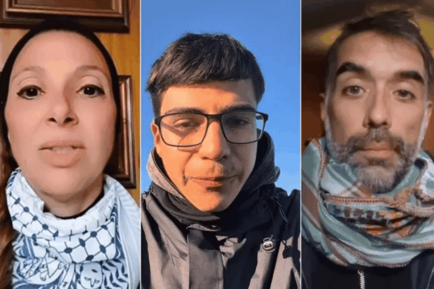 Claudio Caiozzi, Carolina Eltit y Víctor Chanfreau.