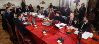 El Consejo Fiscal Autónomo, presidido por Paula Benavides realiza su intervención durante la Comisión de Hacienda del Senado en la sede Santiago del Congreso Nacional. Diego Martin/Aton Chile.