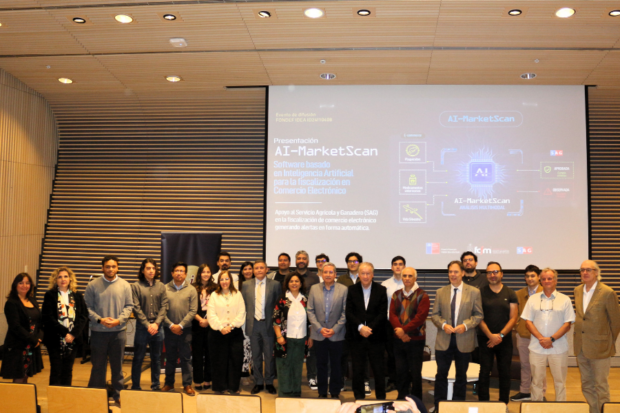 AI-MarketScan desarrollada por el DIE de la Facultad de Ciencias Físicas y Matemáticas de la Universidad de Chile en conjunto con el SAG.